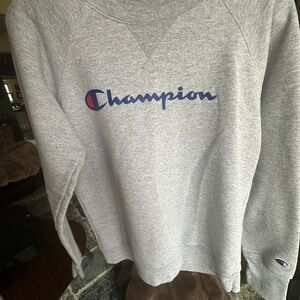 Champion Heather Gray Athletic Sweatshirt